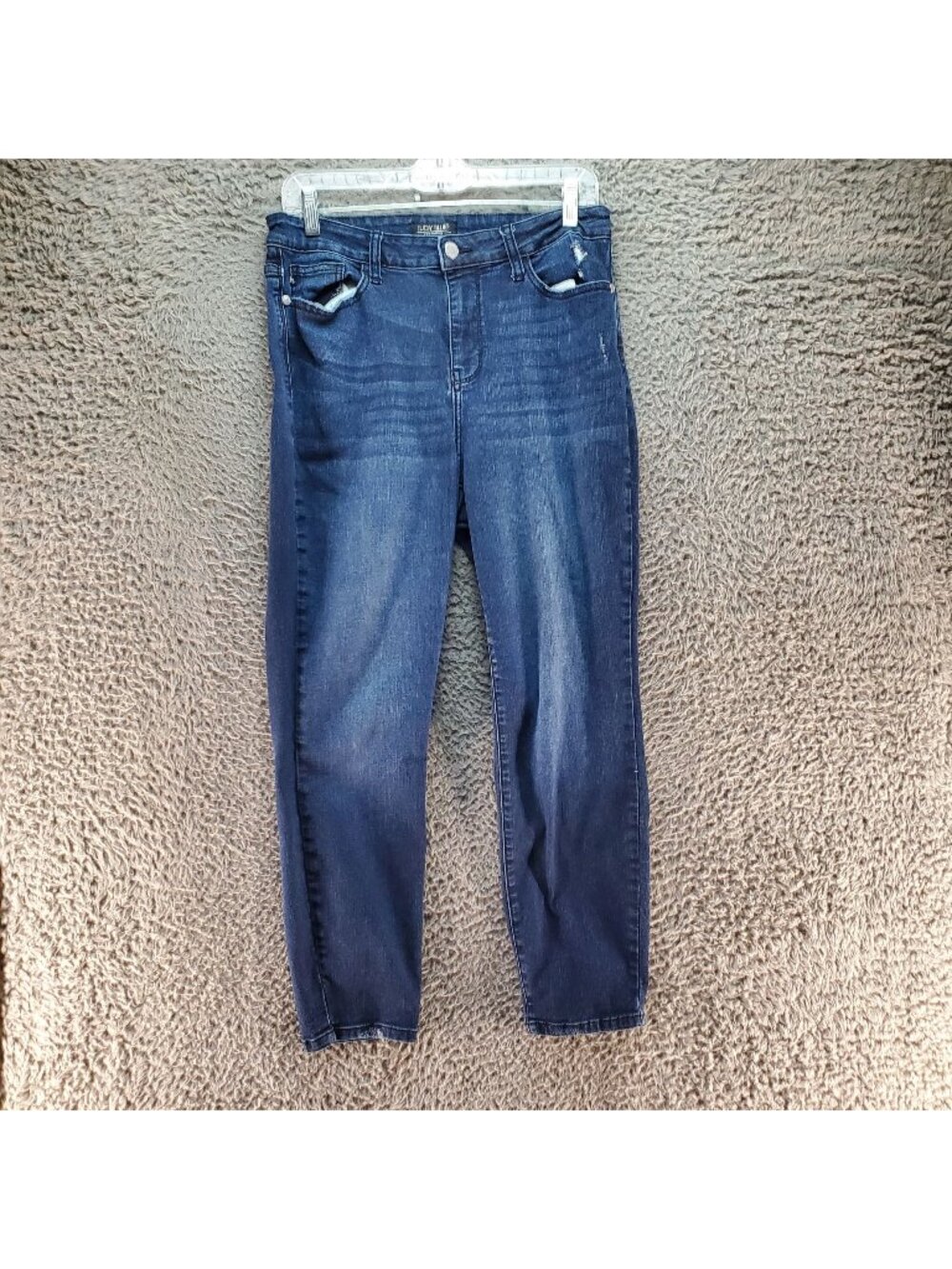 Judy Blue Jeans Womens 9/29 Blue Cropped Stretch Denim *Read*